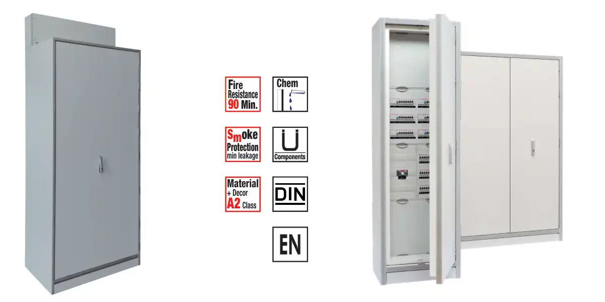 Armoires coupe-feu pour tableau électrique.