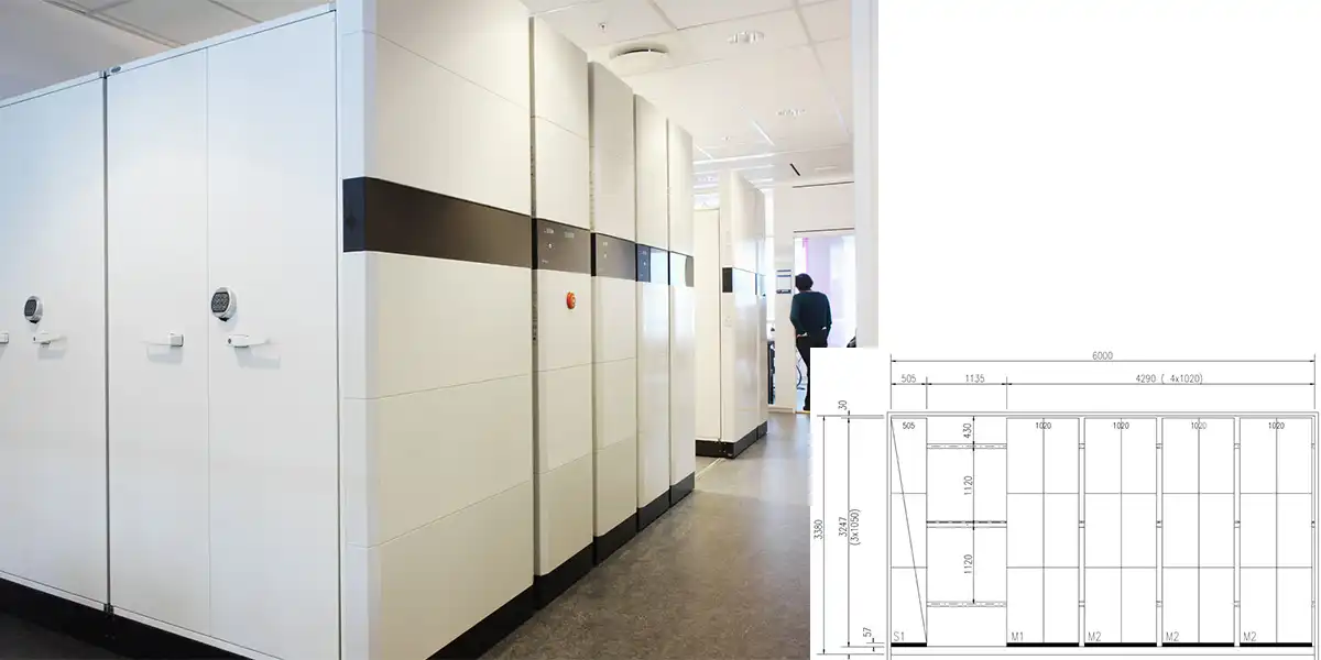 Archive compact ignifuge.