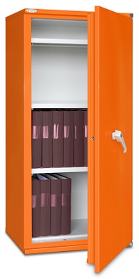 Armoire ignifuge papier SA 210 couleur orange.