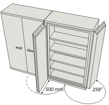 Armoire mairie modèle SA 580 pour l'Etat Civil BJARSTAL.